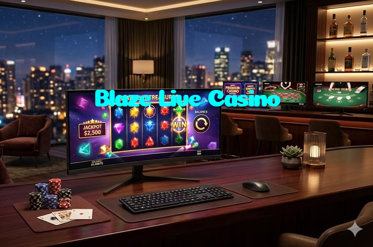 Blaze Live Casino casino presented on mobile device in Pakistan with slots and live games